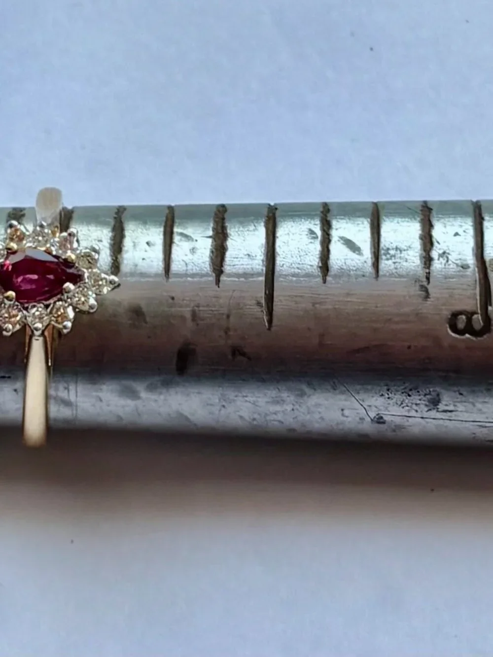 Pigeon Red Ruby and Diamonds set , Earring, pendant/chain, Ring in 14ky gold.